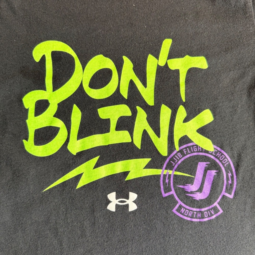 Under Armour Kids T Shirt YXS Don't Blink Flight School Graphic Tee - Picture 4 of 5